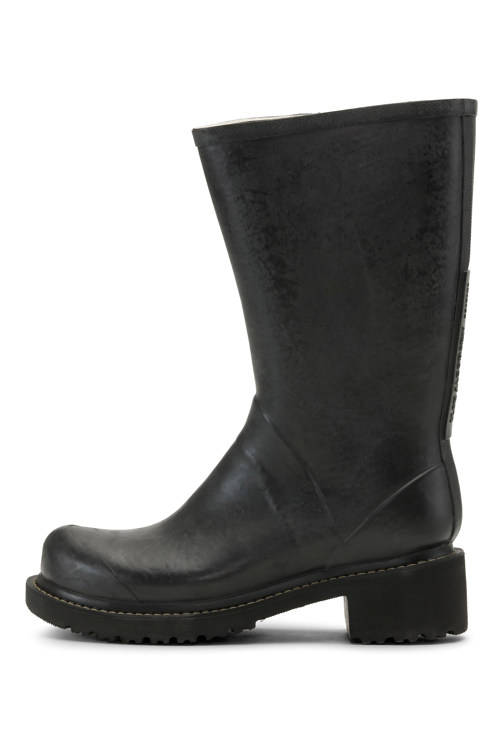 Ilse Jacobsen Hornbæk Footwear 3/4 Rubber Boots With Zip Rain boots 001 Black